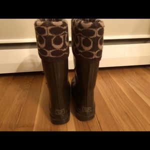 Coach rain boots